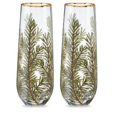 Woodland Stemless Champagne Flute Set by Twine Living®