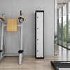 71" Heavy Duty 4-Door Metal Locker,Slim Ventilated w/Hanging Rod & Shelf - Secure Rust Resistant for Office,School,Gym - 4 of 4