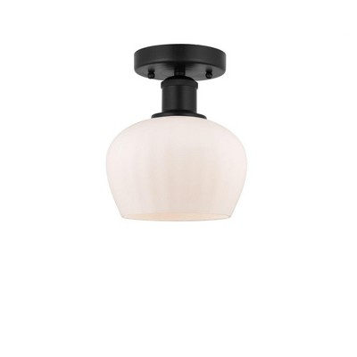 Fenton - 1 Light Semi-Flush Mount In Industrial Style-8.25 Inches Tall and 6.5 Inches Wide