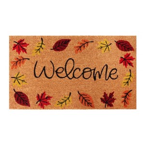 A1HC Natural Coir Doormat, 18" x 30", Heavy-Duty, Non-Slip PVC Backing Entrance Mat - 1 of 4