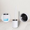 REGALWOVEN Stainless Steel Wall Mounted Bathroom Essentials Small Scrubber 360 Degree Toilet Brush with Holder - 3 of 4