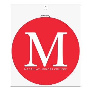 Macaulay Honors College Mountain Lion Logo Automotive Car Refrigerator Locker Vinyl Circle Magnet - 1 of 4