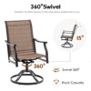 Maggift Patio Seating Sets, Outdoor Dining Chairs Set of 2, Ergonomic Design, Durable Frame for Patio, Backyard, Balcony, Brown, 23"*21.7"*40.2" - 4 of 4