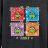 Women's - Teenage Mutant Ninja Turtles - Character Grid Lightweight French Terry Wide Neck Long Sleeve Shirt - 2 of 4