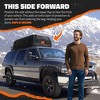 Mockins 90"x50"x6" XXL Roof Rack Basket with 50 Cubic Feet Rooftop Cargo Carrier Bag, Lock, Straps and Carry Bag - Black - 4 of 4