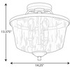 Progress Lighting, Bowman Collection, 3-Light Semi-Flush Mount, Matte Black, Clear Glass Shade - 2 of 4