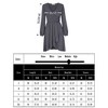 Women's Cross V-Neck Wrap Ruffle Party Mini Dress - 4 of 4