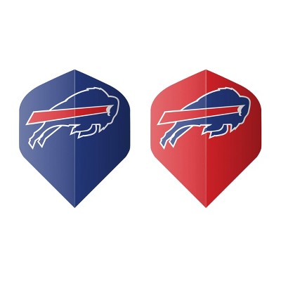 Buffalo Bills Black Wood Dartboard Cabinet Set with Steel Darts