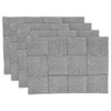 Saro Lifestyle Artisan Block Print Placemat (Set of 4), Blue, 14"x20" - 3 of 4