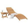 Sun Lounger 2 pcs Brown 184 x 55 x 59 cm Solid Teak Wood vidaXL - 3 of 4