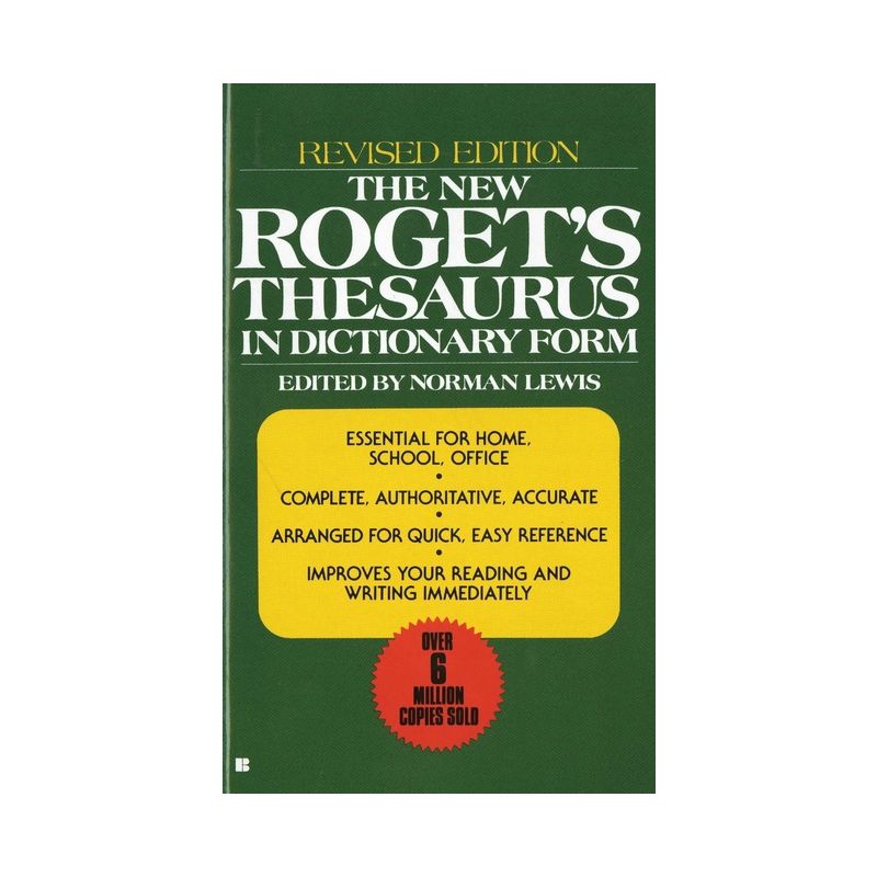 The New Roget's Thesaurus in Dictionary Form - by  American Heritage (Paperback), 1 of 2