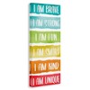 Stupell Industries Fun Inspirational Rainbow Phrases, 20" x 48" - 3 of 4