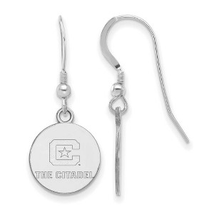Black Bow Jewelry Sterling Silver The Citadel Bulldogs NCAA Dangle Earrings - 1 of 3