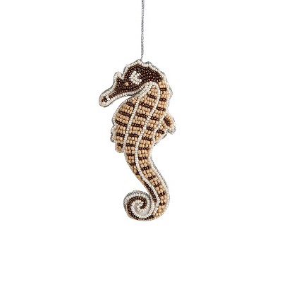 Gallerie II Bahamas Beaded Seahorse Christmas Xmas Ornament