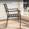 Cesicia Set of 2 Outdoor Chairs, Metal Chairs, All-Weather Outdoor Chairs, Suitable for Gardens, Terraces - 3 of 4