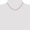 Black Bow Jewelry 2.9mm, 14k Tri-Color Gold, D/C Solid Rope Chain Necklace - 2 of 4