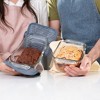 Libbey Baker’s Premium Glass Loaf Baking Dish Set of 2, Stackable Bakeware with GreatGrip Handles, Durable Glass Bread Pans - 4 of 4