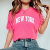Simply Sage Market Women's Varsity New York Short Sleeve Garment Dyed Tee - 2 of 2