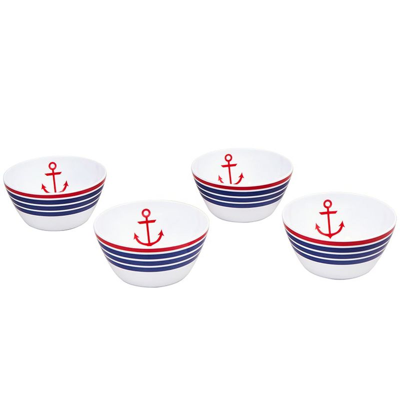 The Lakeside Collection Lake Melamine Dinnerware - Set of 4 Salad Bowls, 1 of 4
