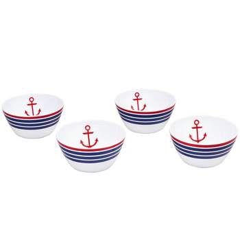 The Lakeside Collection Lake Melamine Dinnerware - Set of 4 Salad Bowls