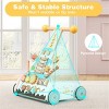 TopComfy Baby Walkers Wooden Baby Walker with 3 Position Adjustable Heights and Smooth Wheels Cute for Baby, Multicolored, 11.5"*13.5"*16" - 3 of 4