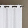 RT Designers Collection Lucia Embroidery Doily Grommet Sheer Curtain Panel Pair White - 3 of 4