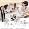 Kinder King 8 in 1 Baby High Chair, Coverts to Dining Booster Seat, Removable Tray & Double Seat Cover, Easy to Wipe - 4 of 4