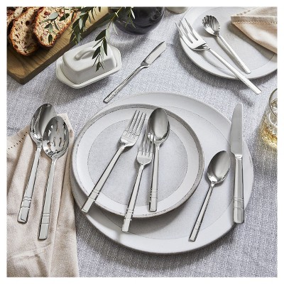Madison Square 65-piece Silver Stainless Steel Flatware Set