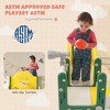 VYNXARIA 7-in-1 Yellow Spaceship Play Set for Kids: Double Slide, Tunnel, Ring Toss, Hoop, Climbing Area - 4 of 4
