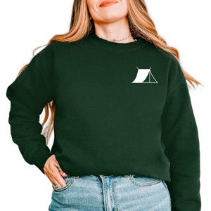 Simply Sage Market Camp Crew Sweatshirt - 1 of 4