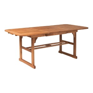 NicBex Outdoor Dining Table Modern Patio Slat-Top Acacia Wood Butterfly Table for Garden,Backyard - 1 of 4