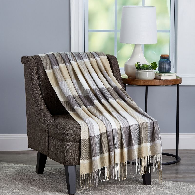 Hastings Home Oversized Soft Fluffy Throw Blanket - Plaid, 2 of 5