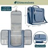 PAVILIA Toiletry Bag Travel Women Men, Hanging Water Resistant Makeup Accessories Cosmetic Organizer Large Essential Kit - 2 of 4