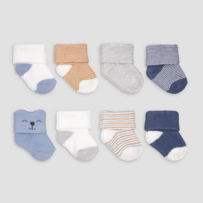Carter&#39;s Just One You&#174; 8pk Baby Boys&#39; Alt Terry Socks, 1 of 2