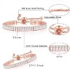Tennis Bracelets for Women White Gold Plated Diamond AAA+ Cubic Zirconia CZ Dainty Classic Adjustable Slider - 2 of 4