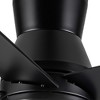 YUHAO 48 in. Indoor Modern Contemporary Plywood Blades Reversible DC Motor Low Profile Ceiling Fan with Light and Remote Control - 4 of 4