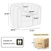 Coolbibila 360° Modern Teddy Fabric Upolstered Round Swiel Accent Chair,Comfy Living Room Bedroom Swiel Barrel Armchair,Single Seater Sofa - 4 of 4