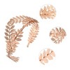 Unique Bargains Women's Elegant Leaf Headband 6.30"x5.12" Rose Gold Tone 1 Pc - 2 of 4