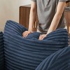 Oversized Corduroy Upholstered Chaise Lounge Sofa Chair, Comfy Sleeper Recliner with Thick Cushion for Living Room or Bedroom–The Pop Home - 4 of 4