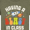 Boys' - Instant Message - Rocketship Having A Blast In Class Short Sleeve Graphic T-Shirt - 2 of 4