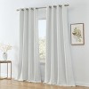 HLC.ME Camden 100% Complete Full Blackout Winter Thermal Insulated Noise Reducing Window Curtain Grommet Panels, Set of 2 - 2 of 4