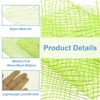 Unique Bargains Sheer Nylon Glitters Wave Mesh Decorative Ribbon Trim 6 Inch 10 Yards - 3 of 4