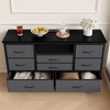 8 Dresser Tv Stand with Power Outlet & Led for 55'' Tv, Long Dresser for Bedroom with 8 Deep Drawers - 4 of 4