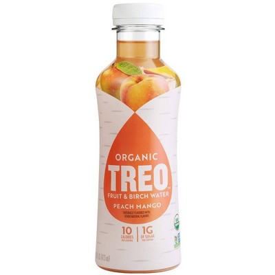 Treo Organic Fruit & Birch Peach Mango Water - 16 fl oz Bottle