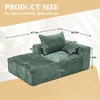 NicBex Couches for Living Room 2-Seat Combination Sofa Exquisite Fabric Comfortable Flexible and Changeable Sofa Couch with Pillows, Emerald - 4 of 4