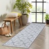 Machine Washable Modern Bedroom Area Rug Floral Large Area Rug Non Slip Throw Ultra Thin Stain Resistant Carpet for Living Room - 3 of 4