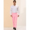 Lars Amadeus Men's Regular Fit Flat Front Chino Business Wedding Suit Pants - 4 of 4