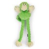 goDog Crazy Tugs Monkeys  Squeaky Plush Dog Toy, Chew Guard Technology, Green, Large - 2 of 4