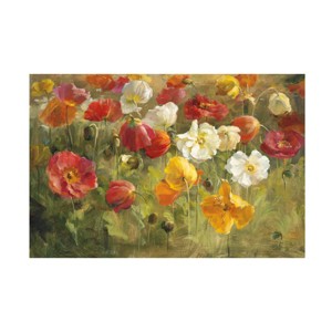Trademark Fine Art -Danhui Nai 'Poppy Field Painting' Canvas Art - 1 of 4