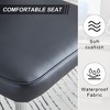 Kumasinova 18.3" Modern PU Dining Chairs Set of 2/4,Ergonomic Kitchen Chairs for Dining Room,Accent Armless Chairs with Metal Legs - 4 of 4